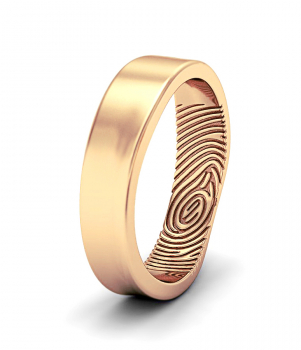 Кольцо с отпечатком пальца (Мод. 206)